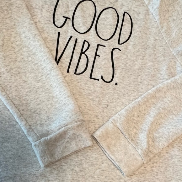 Rae Dunn Good Vibes Pullover Sweatshirt - Picture 7 of 11